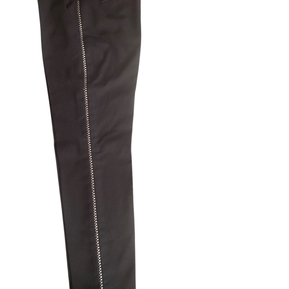 Tahari Black Pants with Silver Accents